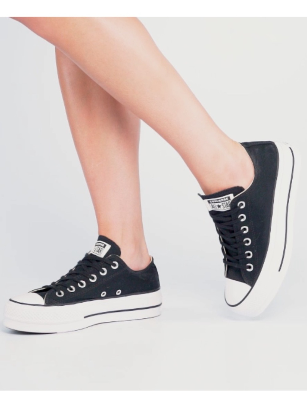Converse CT All Star Lift Platform Canvas Low Top Sneakers Sz 8.5*